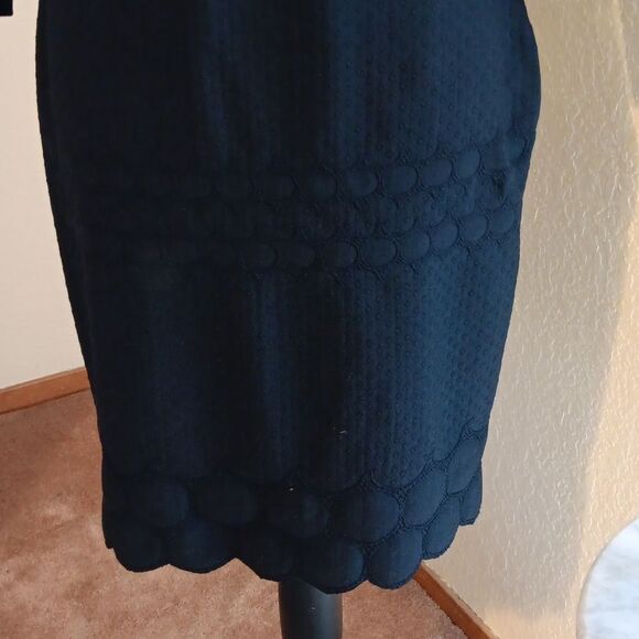 Julia Jordan Little Black Bodycon Dress. Whimsigoth,  Cocktail,  Textured - Picture 4 of 16